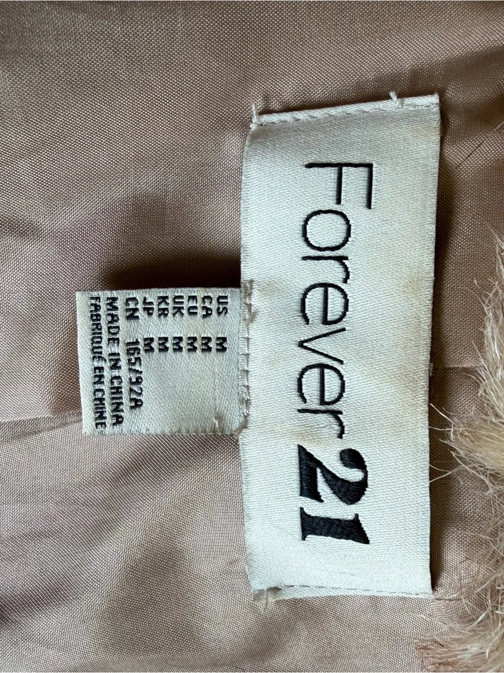 Forever 21 Brown Faux Fur Open-Front Vest